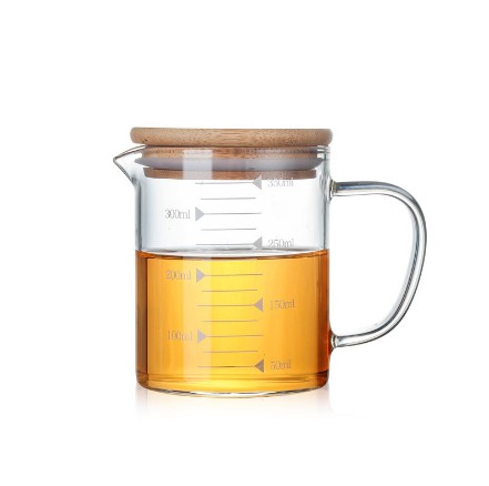 heat resistant glass mug measurement jug/measuring glass mug