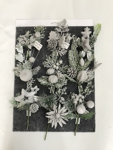 Petite Décoration de Noël <span class=keywords><strong>Fleur</strong></span> de <span class=keywords><strong>Poinsettia</strong></span> Artificielle avec Paillettes - Product Image 3
