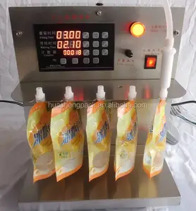 Table top spout pouch filling capping machine