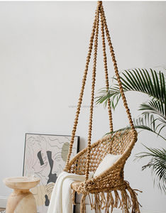 Round Boho Style Popular <strong>Swing</strong> Hotel Indoor Furniture Leisure Macrame Bohemian Chair Rope <strong>Swing</strong> - Product Image 2