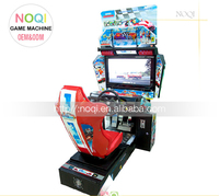 Machine de jeu vidéo de course automobile d'arcade à monnayeur de 32 pouces pour l'intérieur, simulateur de conduite, vente en gros