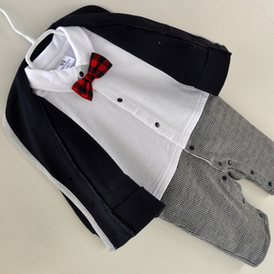 Conjunto de Dos Piezas para Bebé, Mono de Primavera y Otoño, Ropa de Bebé para Niño, Algodón, Ropa para Recién Nacido - Product Image 2