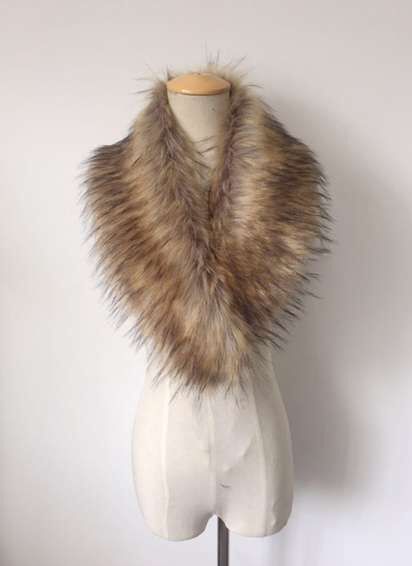 STABLE fait Sur Commande toutes sortes de artificielle faux raton laveur/renard/vison col de fourrure pour les femmes/hommes