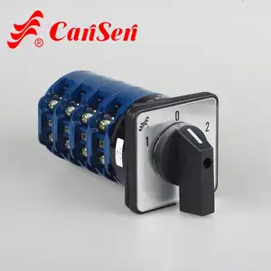 Cansen LW26-125 1-0-2 4 P Nhà Sản Xuất Chuyên Nghiệp Nhà Cung Cấp Tự Động 4 Pole 3 Vị Trí Rotary Switch