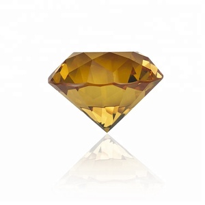 10Pcs/lot Free Shipping 50mm <strong>Amber</strong> Color Custom Price <strong>Crystal</strong> <strong>Diamond</strong> Glass <strong>Diamond</strong> <strong>Crystal</strong> <strong>Diamond</strong> - Product Image 2