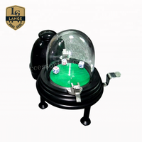 Machine de Craps Sicbo semi-automatique écologique durable en métal noir Hotsale de luxe secoueur de dés de casino