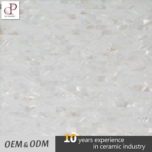 Metro ladrillo Madre de la perla mosaico blanco puro azulejos de mosaico de la cáscara de agua dulce - Product Image 1