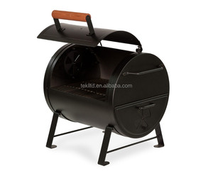 Tabletop Portable acero pesado <span class=keywords><strong>barril</strong></span> cuerpo barbacoa parrillas de carbón fumador para <span class=keywords><strong>camping</strong></span> de exterior Patio - Product Image 6