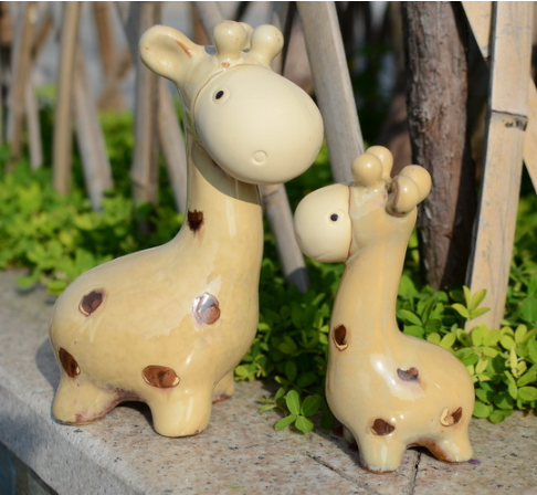 Керамика Ackerman, мать, жираф, керамическое ремесло с оленем