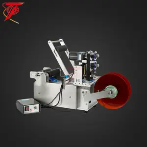 Automatic bottle manual wet glue labeling machine with date printer