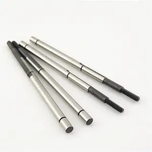 Custom carbon steel polishing thread rod shaft circular saw precision machining part stainless steel pump shaft