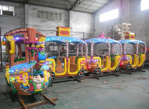 Guangzhou bambini giostre parco utilizzato pista la kiddy treno di divertimento per bambini treno vendita calda - Product Image 4