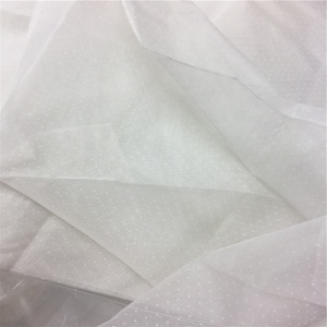 Tissu <span class=keywords><strong>organza</strong></span> en <span class=keywords><strong>soie</strong></span> pure 100% avec <span class=keywords><strong>soie</strong></span> translucide à pois pour robes de mariée - Product Image 3