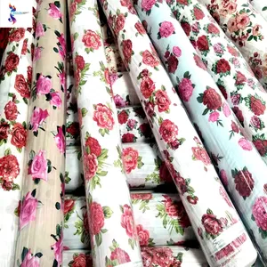 Print Fabric Stocklots in Keqiao Wholesale High Quality Bubble Chiffon Dress 100% Polyester Woven Garment