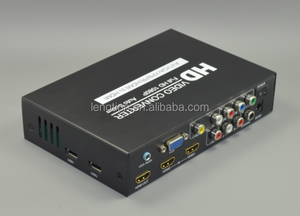 YPBPR 3RCA AV CVBS Composite VGA HDMI Tous Les Vidéo et Coaxial Audio à HDMI Scaler Convertisseur avec <span class=keywords><strong>2</strong></span> xUSB médias lecteur - Product Image 1