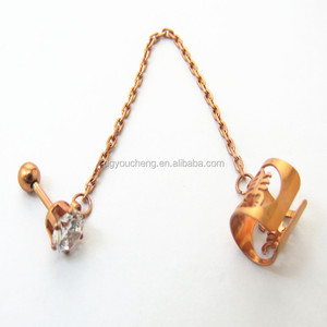 Corona de joyas de Oreja Piercing Cuelgan <span class=keywords><strong>Cuff</strong></span> Helix <span class=keywords><strong>Tragus</strong></span> Piercing - Product Image 3