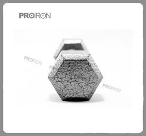 Gym body building outfit hexagon molten iron CUFFLINK - Product Image 5