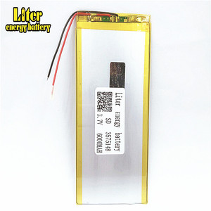Venta wholesale ultra thin 3575148 batteries 6000 mAh lipo battery 3,7 V rechargeable lithium ion polymer - Product Image 1