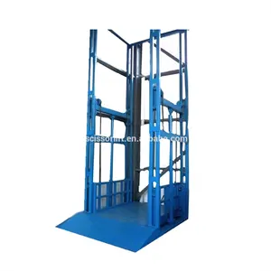 Fixe d'entrepôt de rail de guidage d'ascenseur de cargaison/chaîne hydraulique ascenseurs de fret à vendre