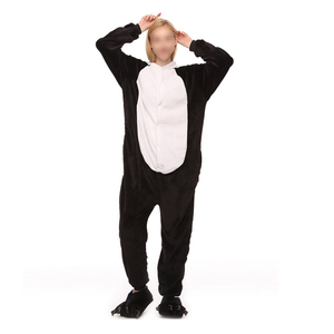 Commercio all'ingrosso di Inverno Pijama Punto Pigiama Set di Indumenti Da Notte Del Fumetto Delle Donne Della Chiusura Lampo Degli Uomini AnimalPajama - Product Image 1