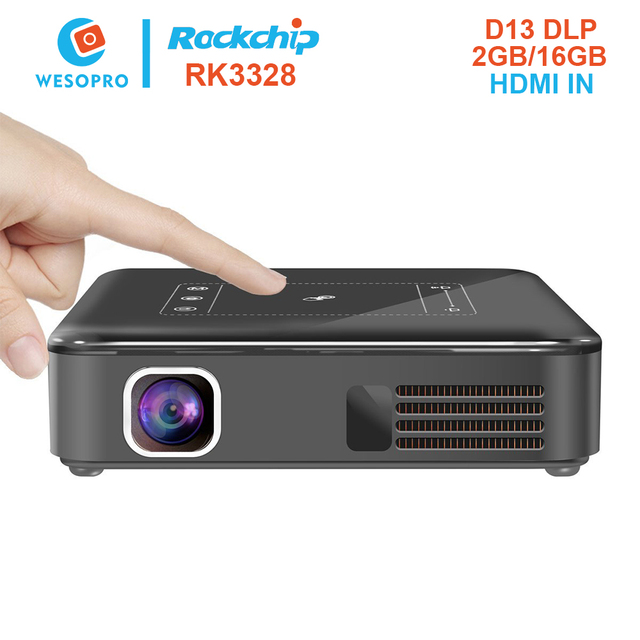 Android 7.1 Mini Smart WiFi Pocket LED DLP Projector for iPhone 6 Plus &Samsung S6 with Miracast and DLNA FOB Reference Price:Ge