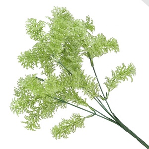 XQ-4788 رخيصة 5 فروع الفانيليا الاصطناعي العشب البلاستيك بوش ل بونساي الزخرفية - Product Image 2