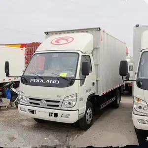6 tekerlekler hafif FORLAND DFAC HOWO kargo kutusu kamyon satılık