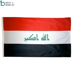 Custom wholesale Middle East nation Iraq country flag for sale