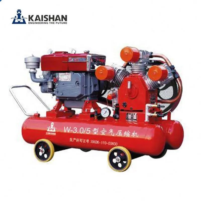 ¡Precio barato! Compresor de aire móvil Diesel Kaishan de 15KW para minería, sin motor diésel a la venta