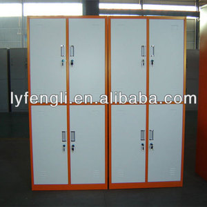 Gabinete <span class=keywords><strong>de</strong></span> almacenamiento <span class=keywords><strong>de</strong></span> <span class=keywords><strong>ropa</strong></span> <span class=keywords><strong>de</strong></span> acero <span class=keywords><strong>de</strong></span> 4 puertas gris sólido muebles <span class=keywords><strong>de</strong></span> metal <span class=keywords><strong>de</strong></span> estilo moderno armario para gimnasio escuela al aire libre-plegable - Product Image 6