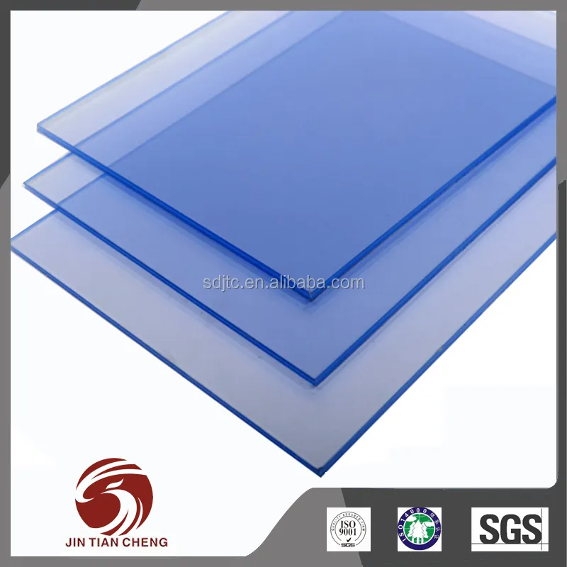 Trasparente luce blu chiaro foglio di pvc rigido di plastica trasparente fogli di plastica trasparente materiale della finestra