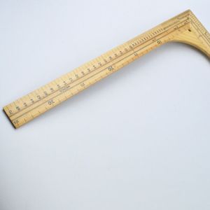 OEM 60cm French Wood Natural Teacher Tailor <strong>Rulers</strong> Curve Sewing Angle <strong>L</strong> <strong>Shape</strong> Squawoodenden Metal Aluminium Measuring Tools
