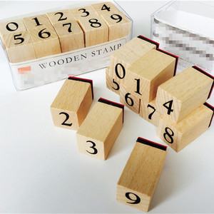 スクラップブッキング用のカスタム刻印木製ラバースタンプセット - Product Image 5