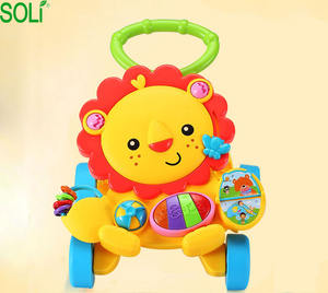 Chariot d'éveil multifonctionnel pour bébé, toboggan lion pour enfants, chariot musical pour bébé - Product Image 2