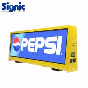 Monitor de diseño para publicidad al aire libre, letreros de alta resolución iluminados, de bajo coste, para techo de taxi, nueva tecnología