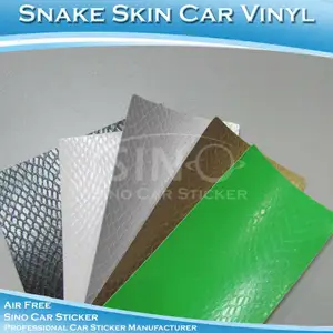 sıcak satış pvc flim çin gümüş dekorasyon yılan derisi araba şal film