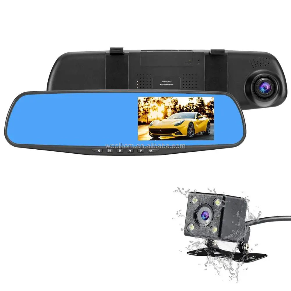 4.3 inch Full HD 1080 p Reverse Camera 1080 p GPS Auto DVR Recorder Auto Achteruitkijkspiegel Monitor