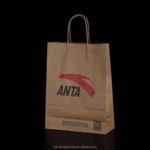 Экологичный пакет для покупок из крафт-бумаги для оптовой продажи-ANTA