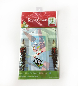 LDPE Tùy Chỉnh Adornos Navidad Cửa Áp Phích Trang Trí Quà Tặng Giáng Sinh - Product Image 4