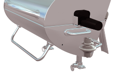Spcc recubrimiento mesa portátil de Gas propano parrillas recortar con viuda diseño para acampar exterior que gira barbacoa - Product Image 4
