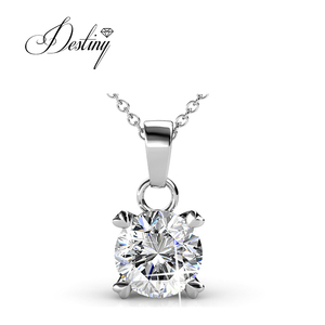 Ensemble <span class=keywords><strong>de</strong></span> collier et boucles d'oreilles pendentif <span class=keywords><strong>de</strong></span> mariage Daisini orné <span class=keywords><strong>de</strong></span> cristaux <span class=keywords><strong>Swarovski</strong></span> en argent sterling 925 ensemble <span class=keywords><strong>de</strong></span> <span class=keywords><strong>bijoux</strong></span> pour femmes - Product Image 3