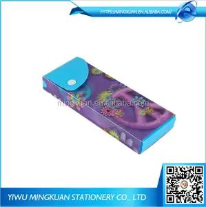 3D Rectangular Printed Eco-friendly Plastic Pencil Case Box For Kids Stationery