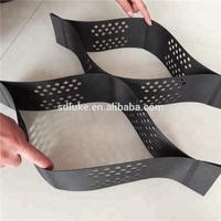HDPE geocell plastik çakıl ızgara, finişer ızgarası