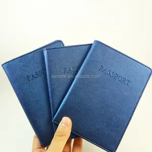 Funda de piel sintética para pasaporte, protector de alta calidad en varios colores, diseño simple, barato
