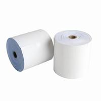 Rollo de papel ncr sin carbón para oficina de 2 capas, venta al por mayor de fábrica