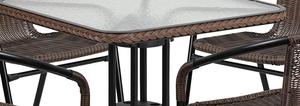 Hot Metal Pool Patio Bistro Balcony Patio <strong>Dining</strong> Set PE Wicker <strong>Rattan</strong> <strong>Table</strong> Set Garden Outdoor <strong>Chair</strong> - Product Image 5