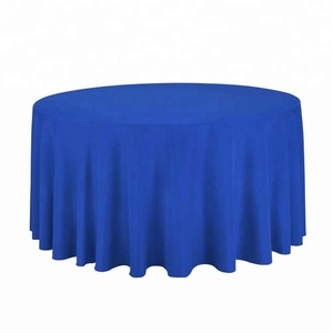 <span class=keywords><strong>Nappes</strong></span> de table rondes, rectangulaires et carrées 100% polyester <span class=keywords><strong>bleu</strong></span> royal, couleur unie, pour restaurant, cuisine - Product Image 2