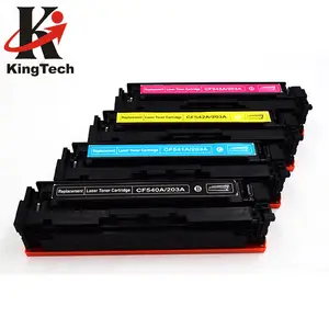 रंग सफेद टोनर लेजर प्रिंटर थोक toner कारतूस 203A CF540A CF541A CF542A CF543A