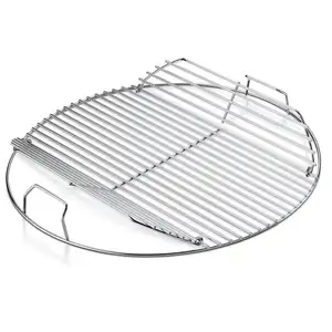 Stainless steel Removable Charcoal BBQ Grill Folding Round BBQ Grill Mesh