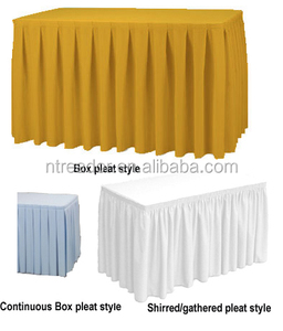 14ft jupe de <span class=keywords><strong>table</strong></span> en polyester bleu royal - Product Image 4